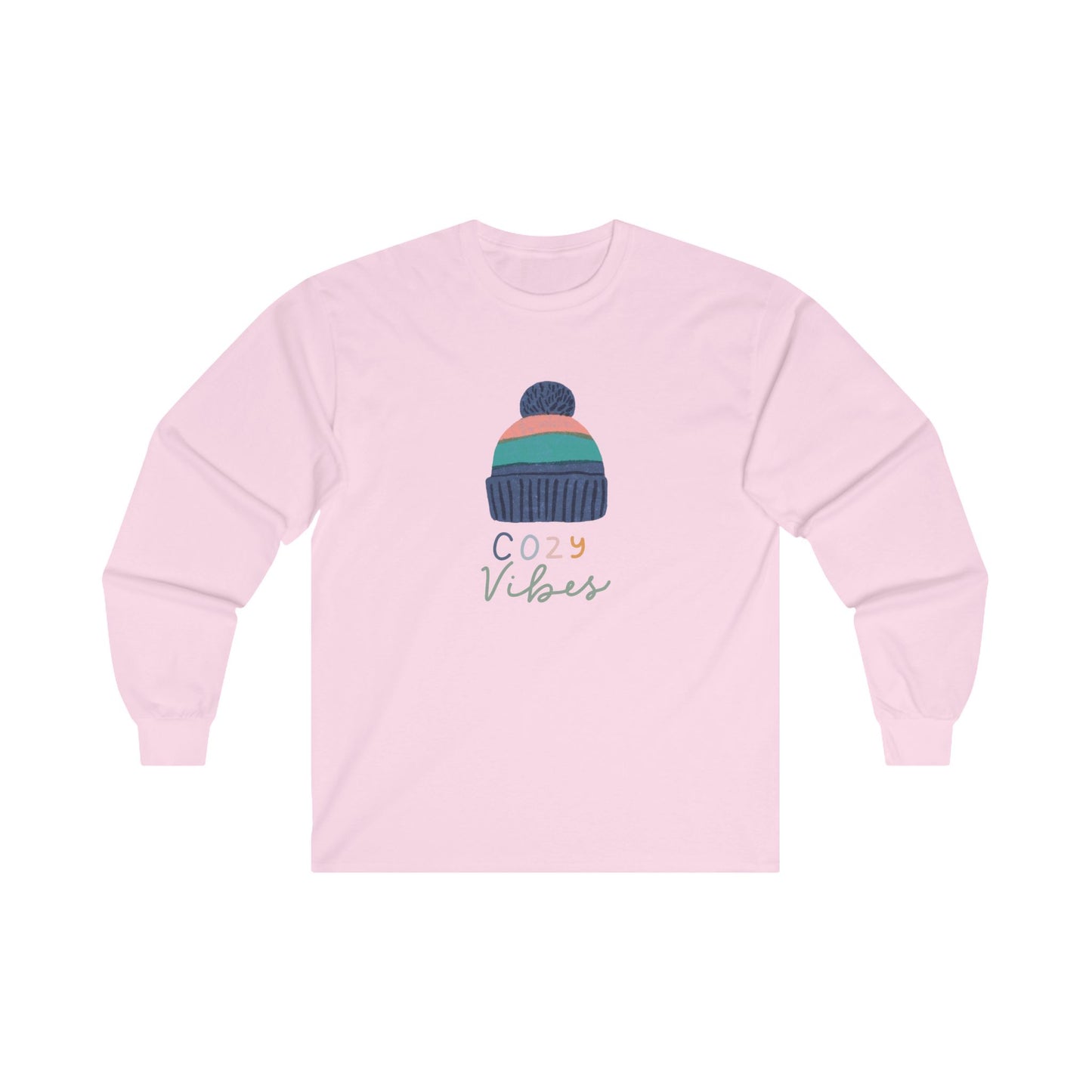 Beanie, Cozy Vibes Unisex Ultra Cotton Long Sleeve Tee