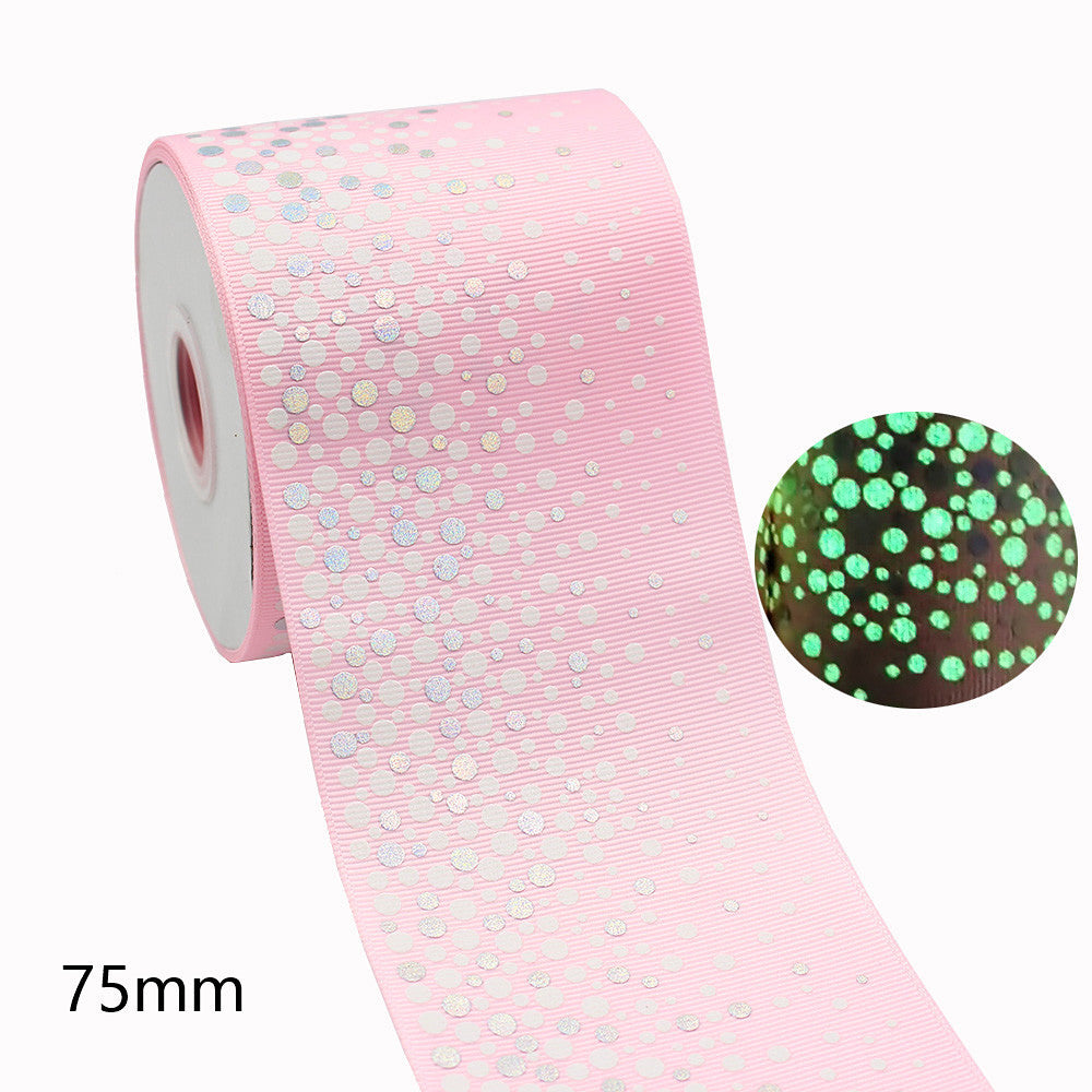 3in Luminous Colorful Ribbon, glow-in-the-dark