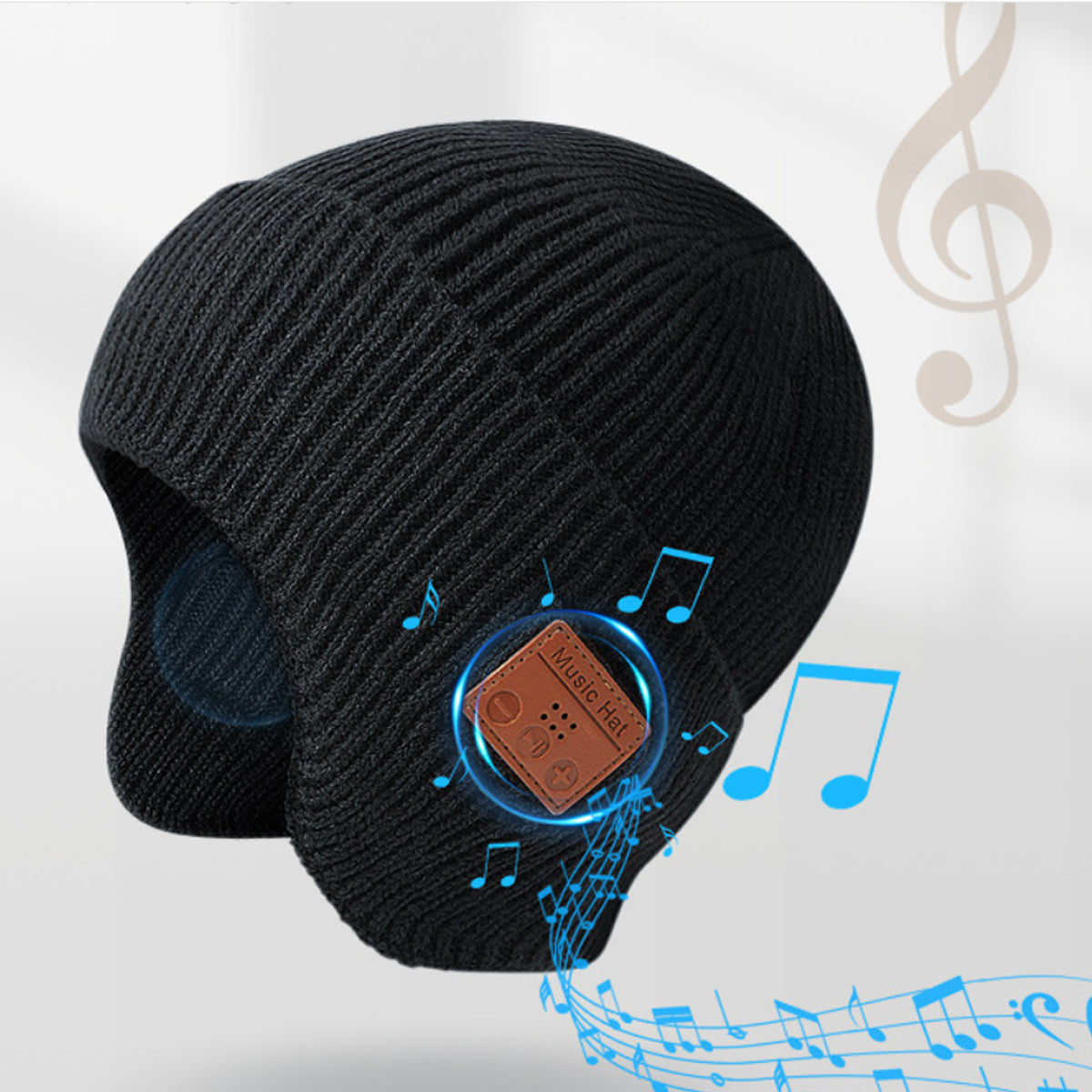 Musical Beanie Hat With Ear Muff and Bluetooth