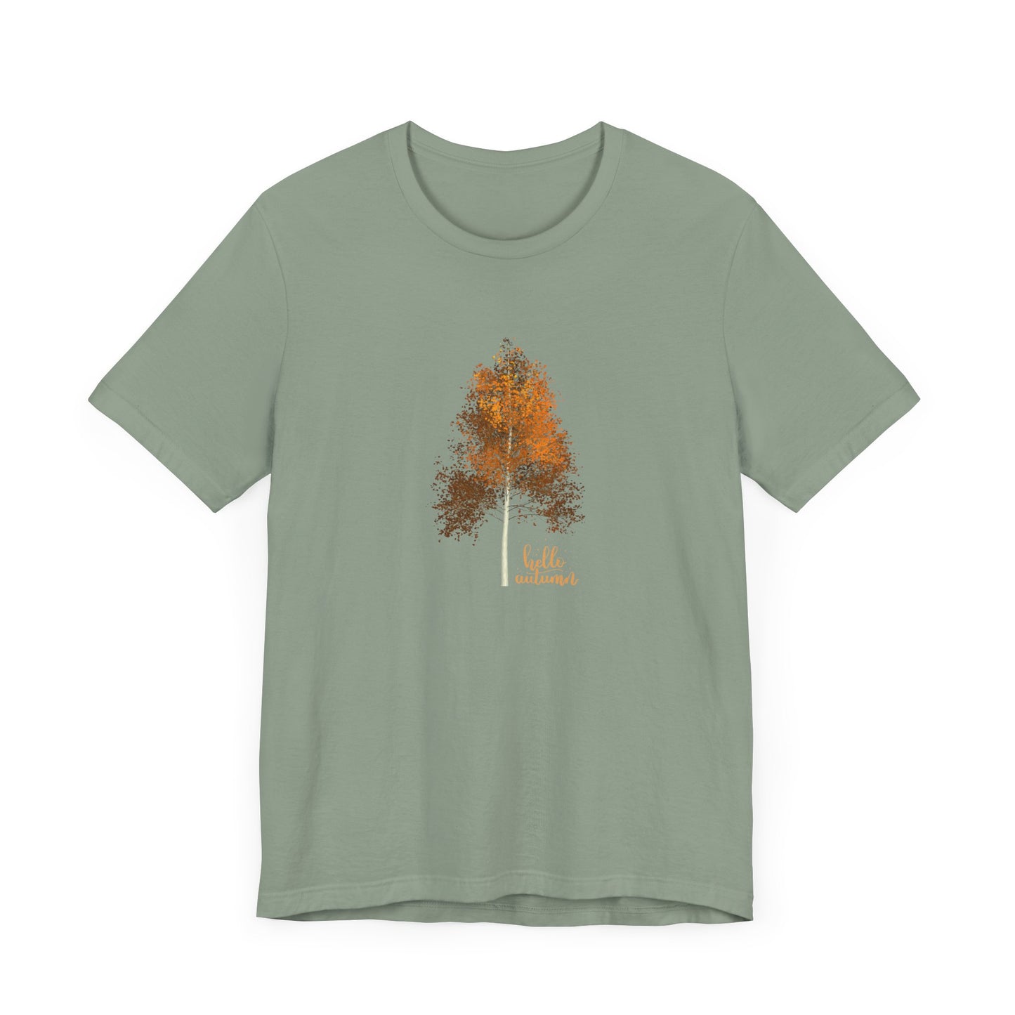 Hello Autumn, Tree Unisex Jersey Short Sleeve Tee