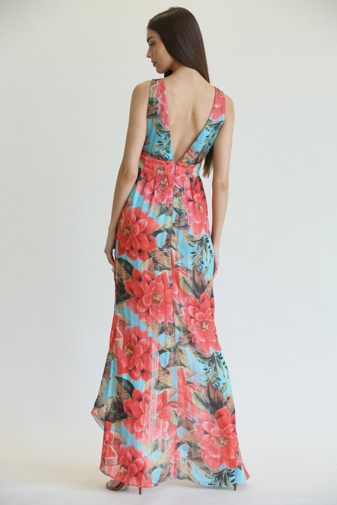 Juli - Tropical Floral Print Dress