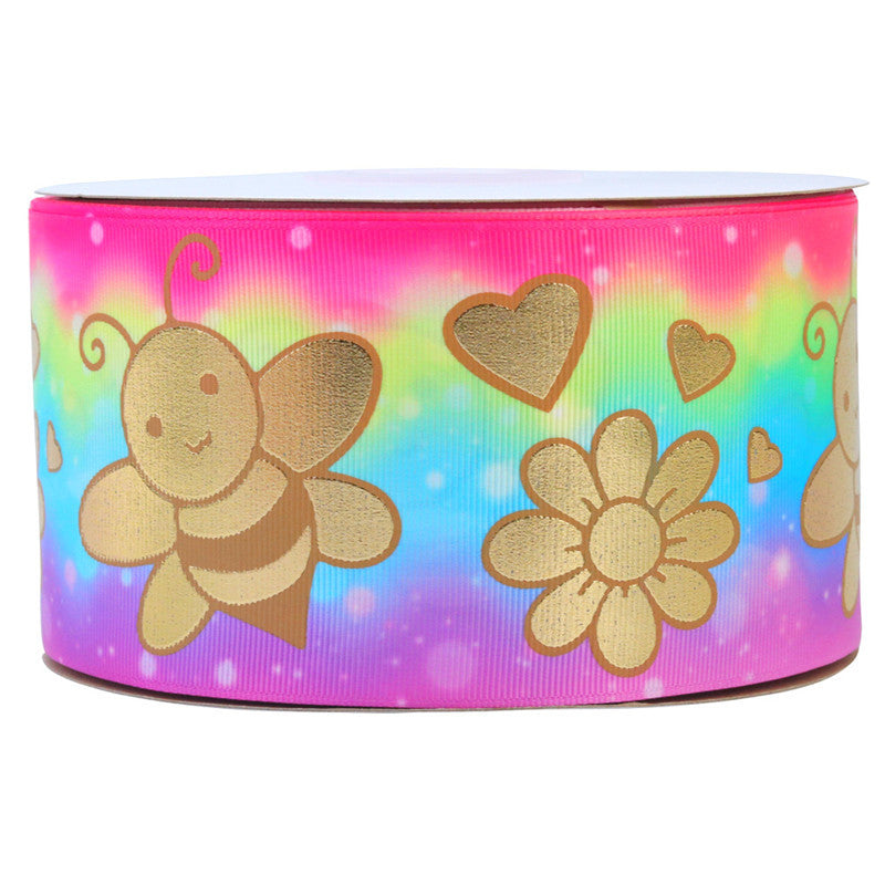 Bronzing Printed Ribbon, 3in