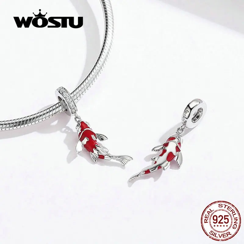 925 Sterling Silver Charm Pendant Bracelet