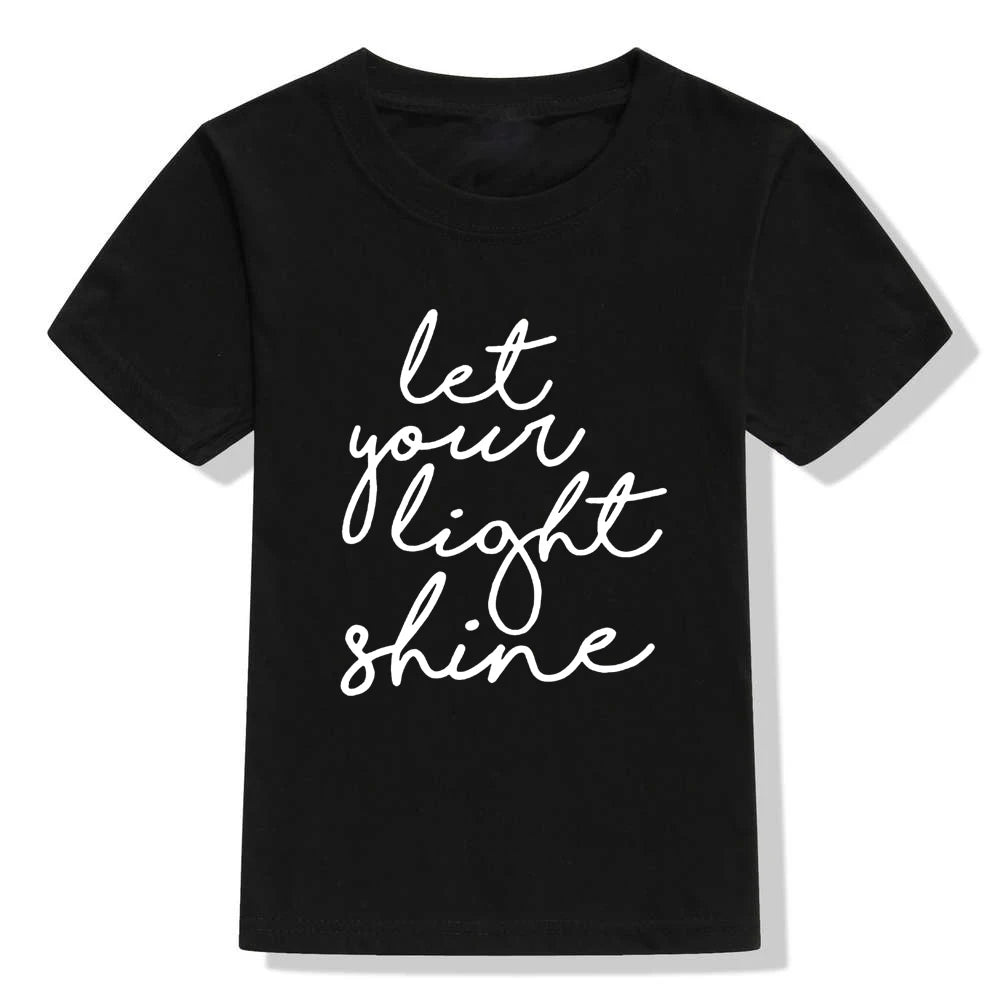 Let Your Light Shine Kids Christian Shirt