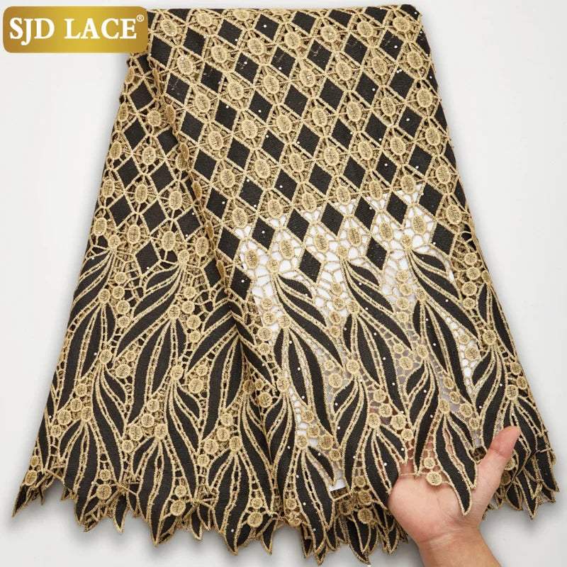 Nigerian-style Celebration Lace Classic African-style Embroidery Fabric