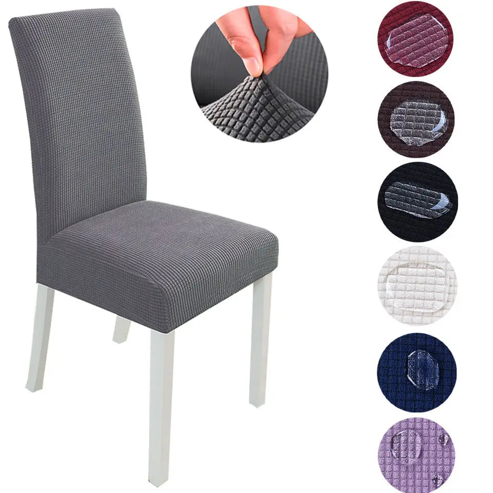 Soft Jacquard Fabric Short-term Waterproof Stretch Chair Cover Spandex