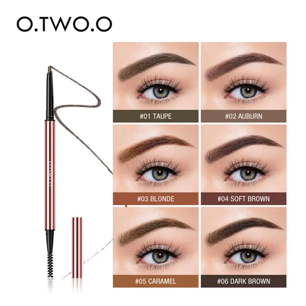 Ultra Fine Triangle Eyebrow Pencil Waterproof Blonde Brown 6 Colors