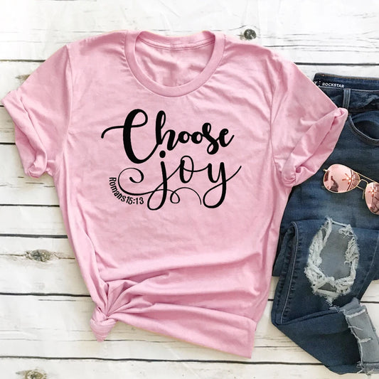 Choose Joy Romans 15:13 Christian T-shirt