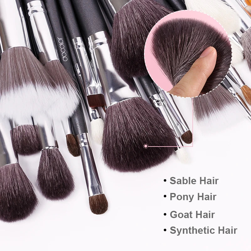 Natural Goat Hair Professional Makeup Brush Set 29pcs