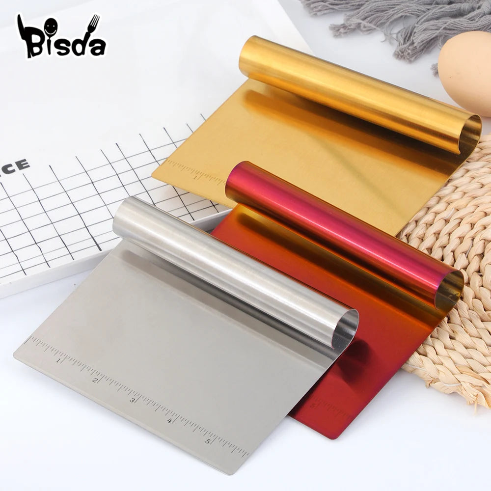 1/2Pcs Bread Scraper Stainless Steel