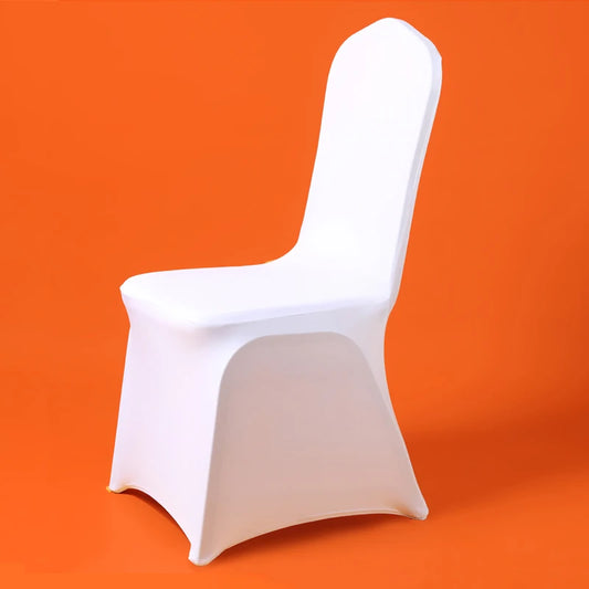 White Wedding/Formal Party Chair Cover Spandex, 50/100Pcs