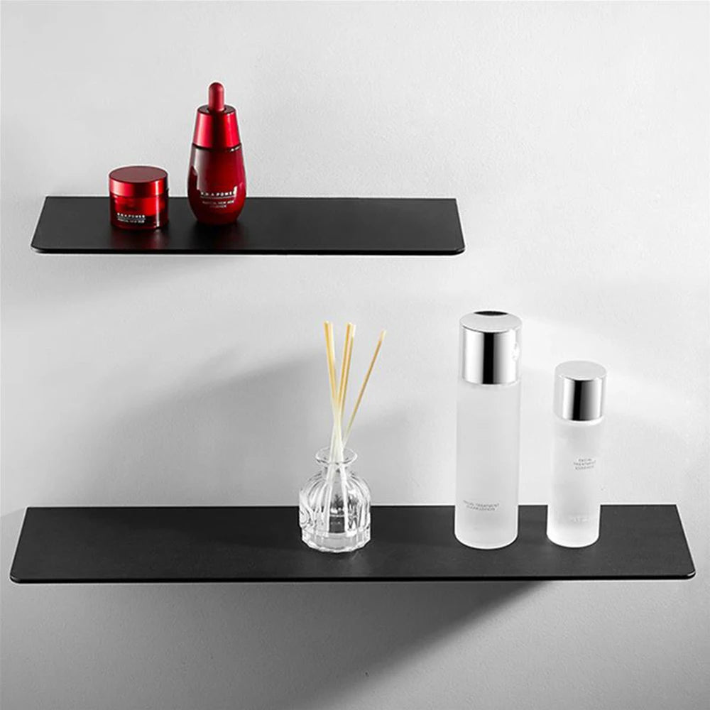 Black White Gold Bathroom Storage Rack