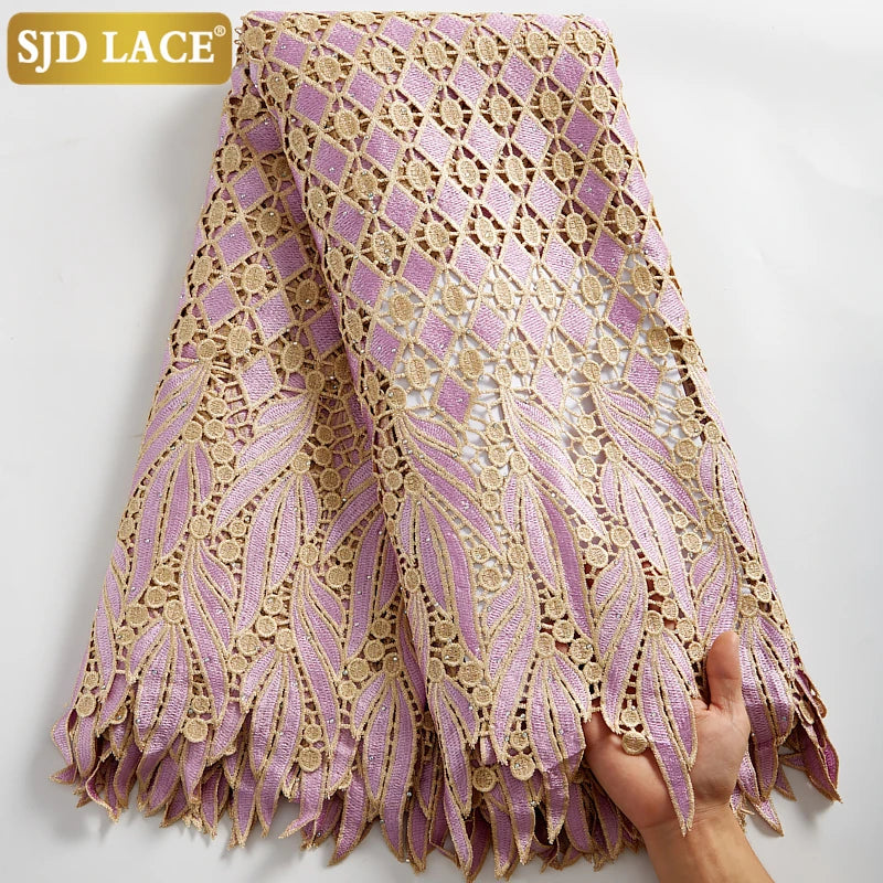 Nigerian-style Celebration Lace Classic African-style Embroidery Fabric