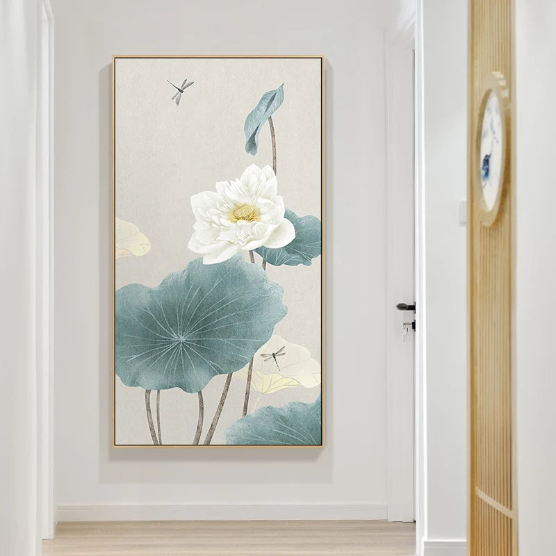 Chinese Original Flower Canvas Painting Posters and Prints