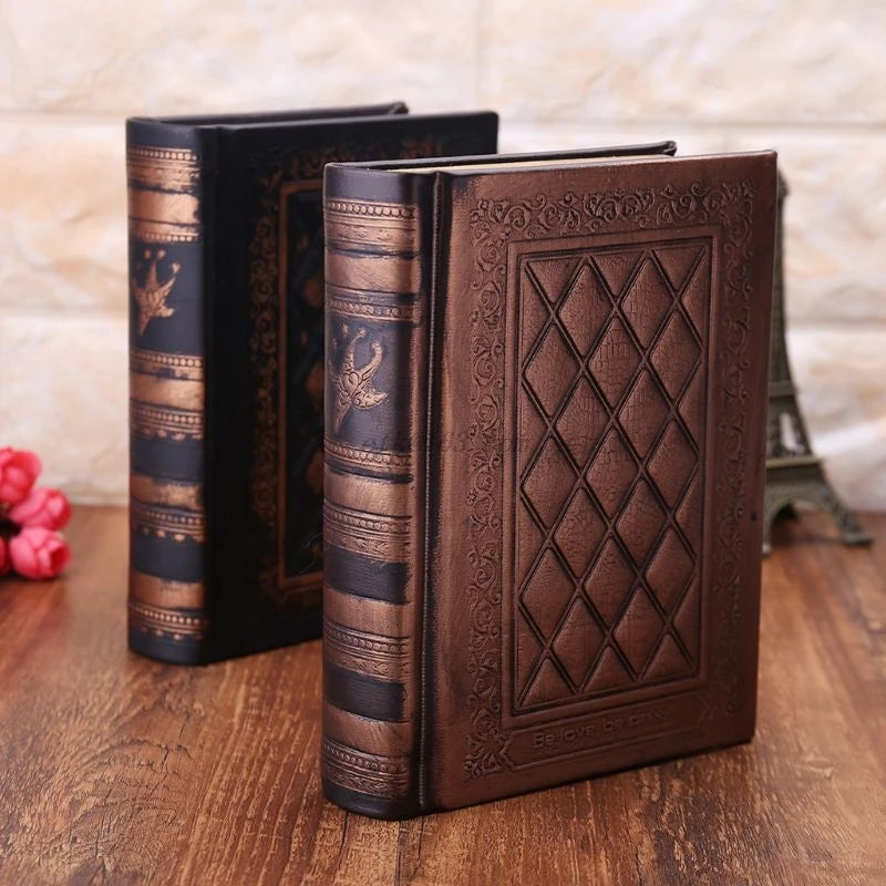 Leather Retro Vintage Diary Journal Notebook Blank Hard Cover Sketchbook