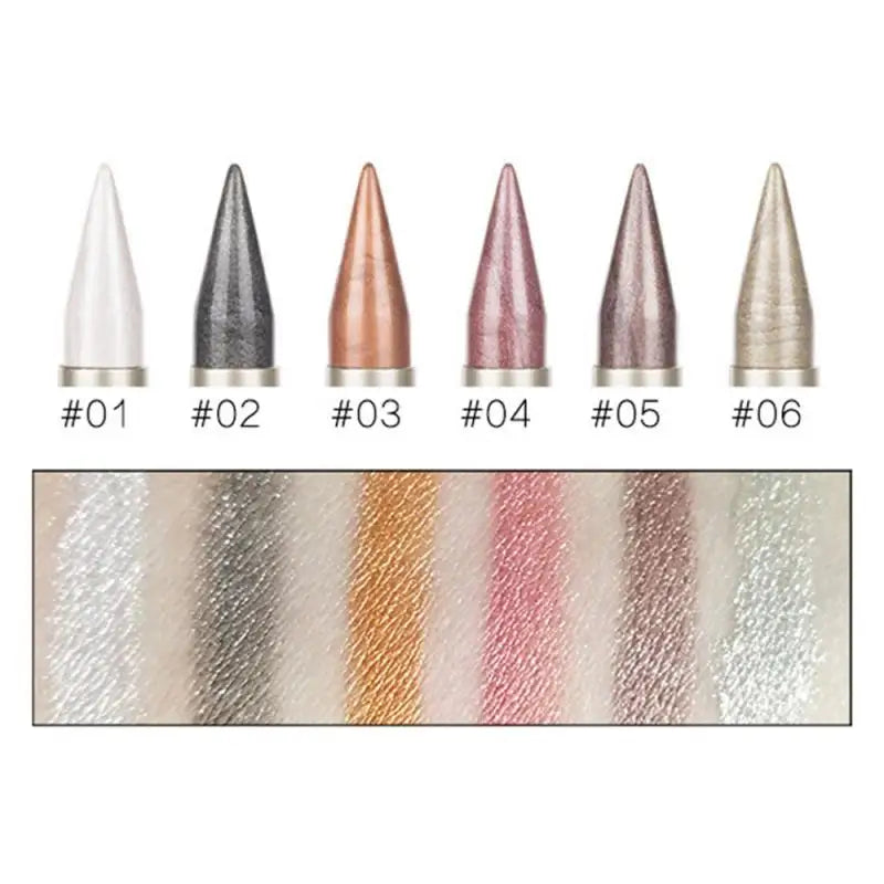 Double-end Eyeshadow Black Eyeliner Pencil Waterproof 6 Colors