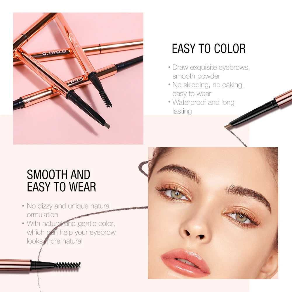 Ultra Fine Triangle Eyebrow Pencil Waterproof Blonde Brown 6 Colors