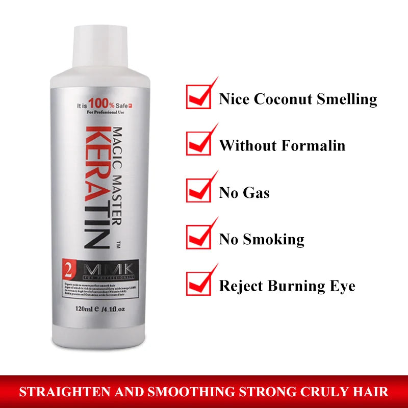 120ml Keratin Hair Treatment Natural +Purifying Shampoo