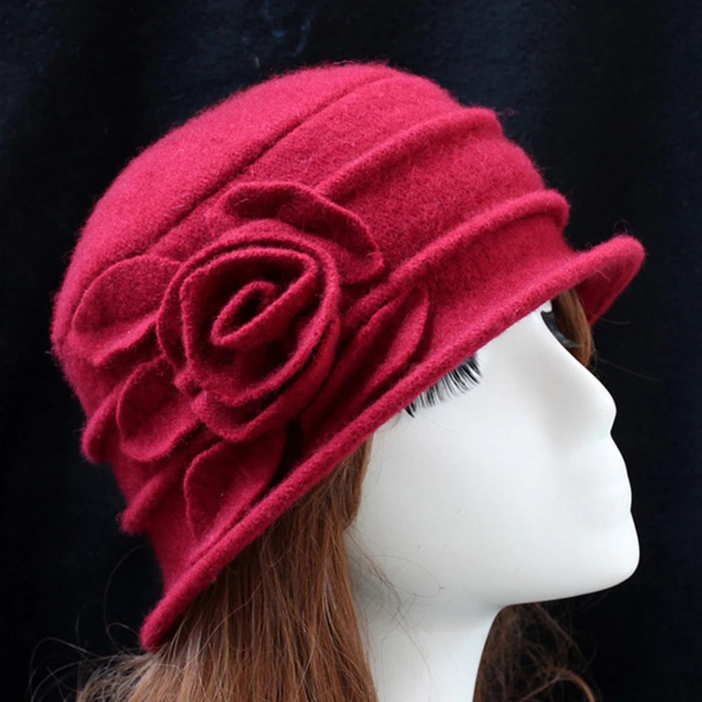 Vintage Women Wool Church Flapper Hat