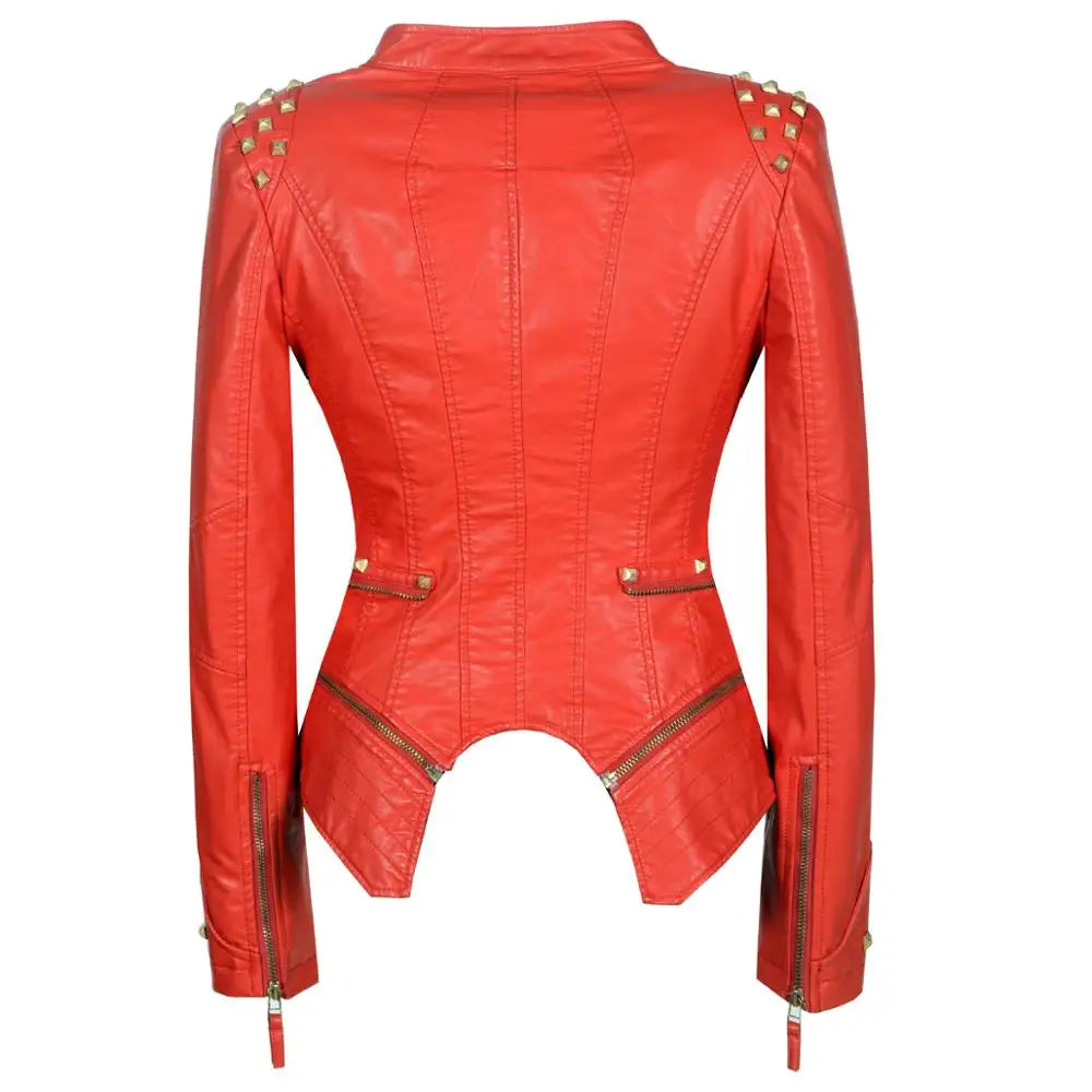 Vegan Leather Biker Jacket