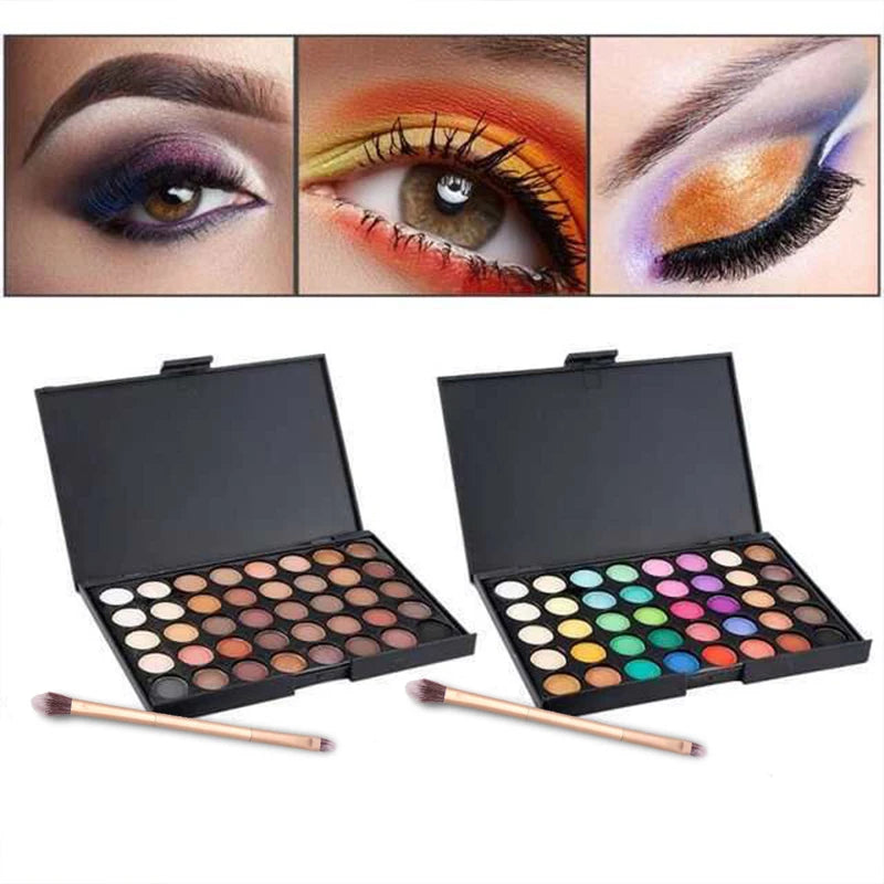 40 Color Matte Eyeshadow Palette Glitter Eye Shadow Waterproof