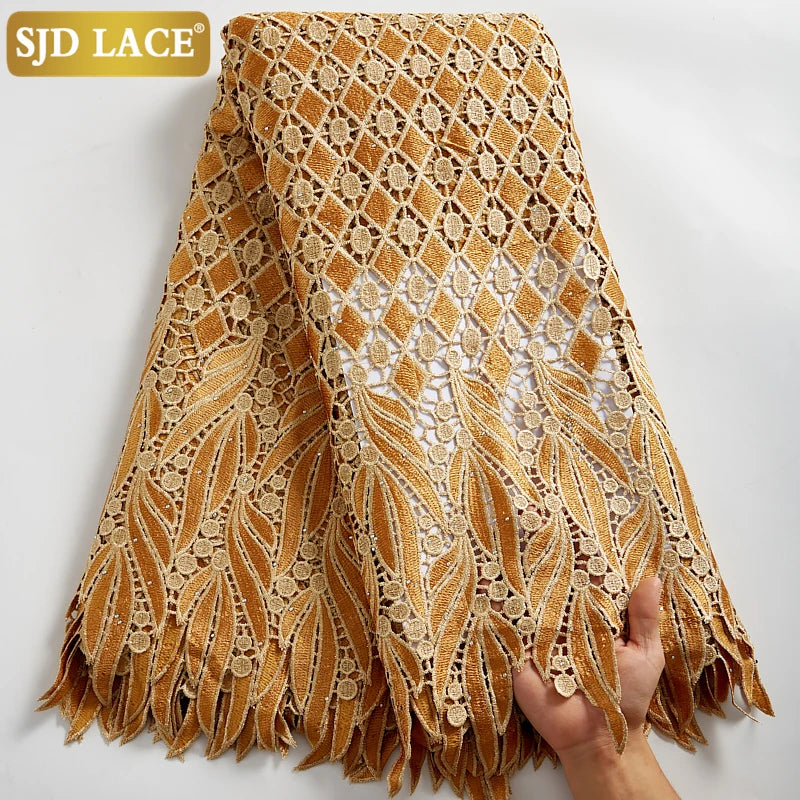 Nigerian-style Celebration Lace Classic African-style Embroidery Fabric