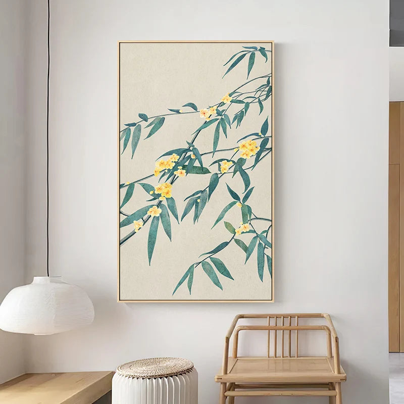 Chinese Original Flower Canvas Painting Posters and Prints