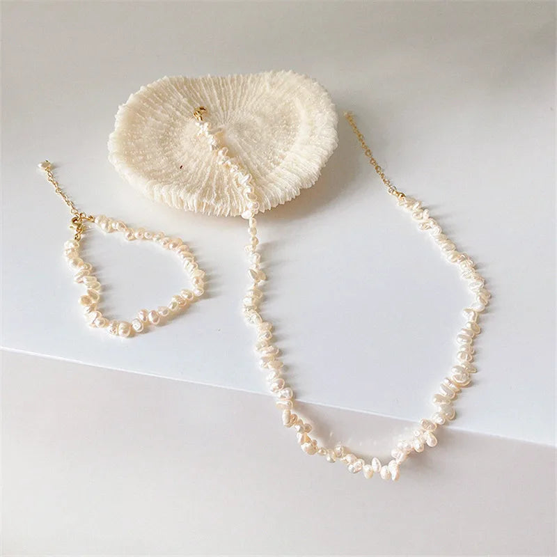 Natural Freshwater Pearl Necklace, Bracelet