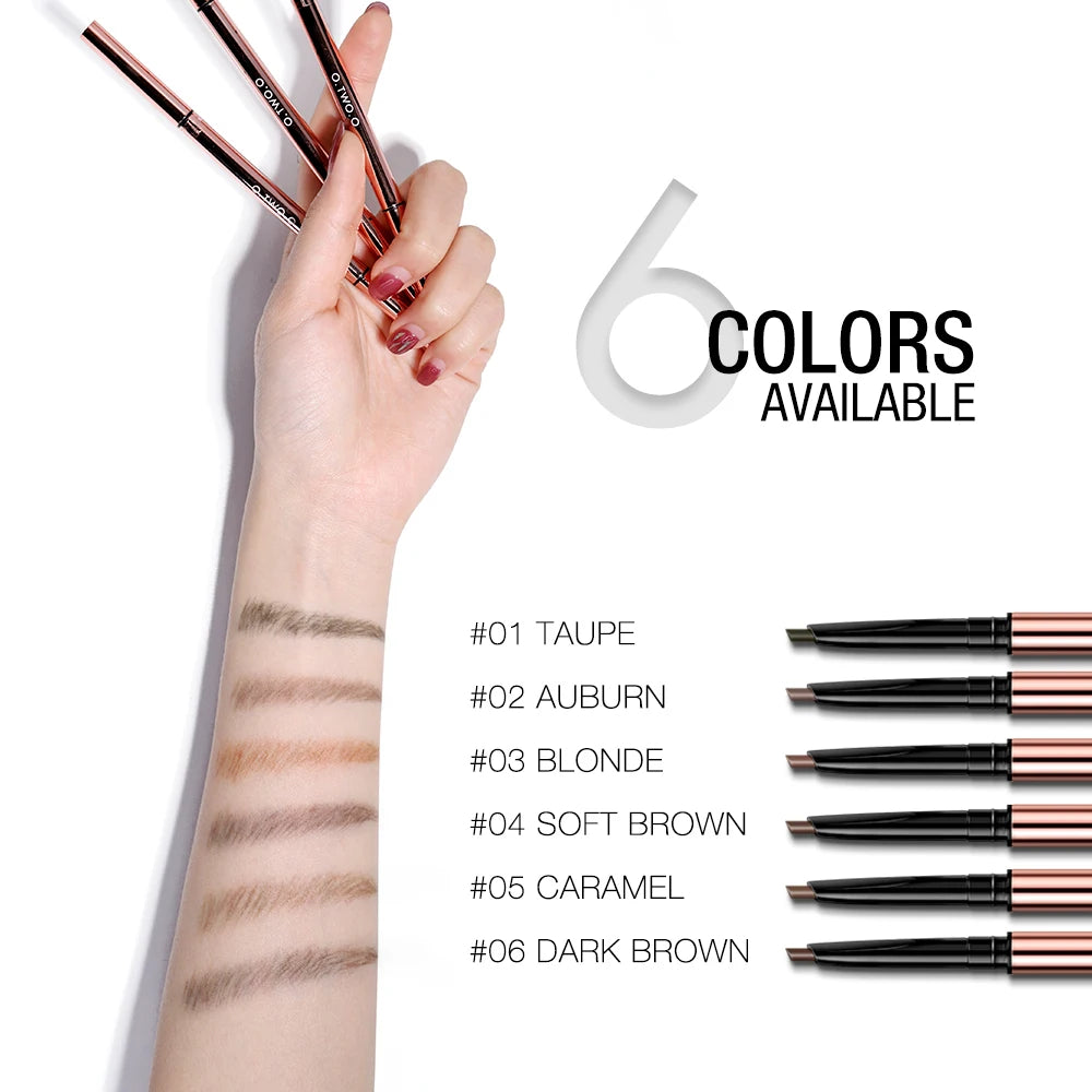 Ultra Fine Triangle Eyebrow Pencil Waterproof Blonde Brown 6 Colors