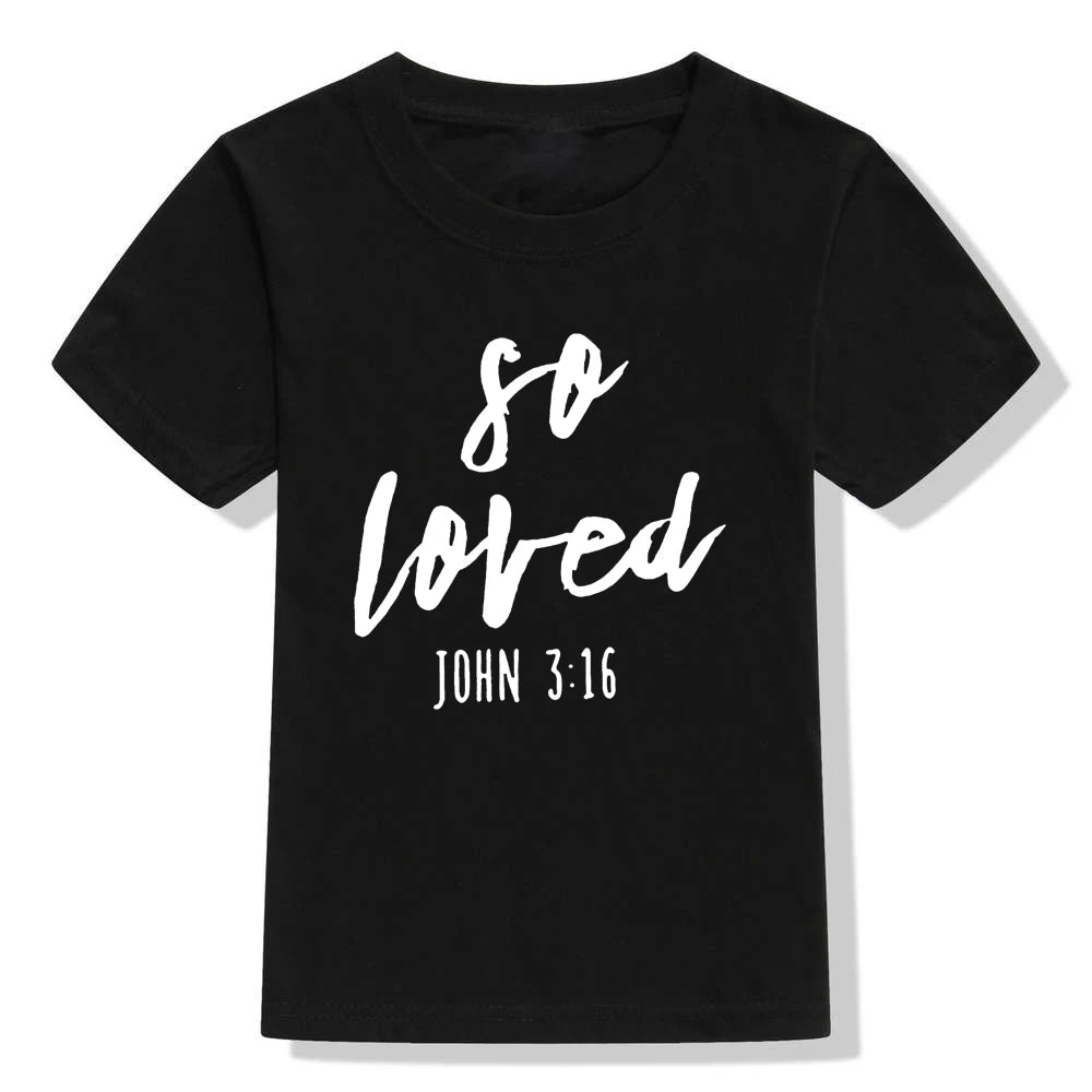 So Loved Graphic Christian Shirt for Kid