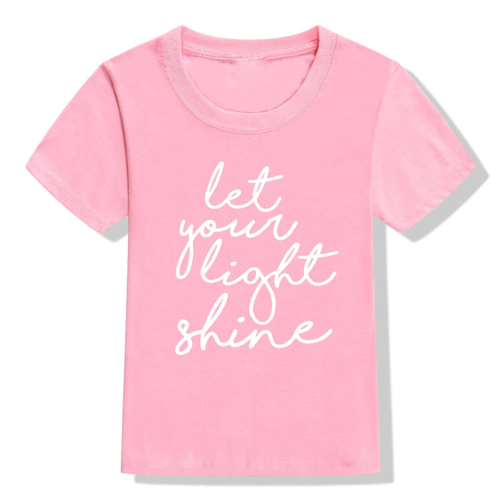 Let Your Light Shine Kids Christian Shirt