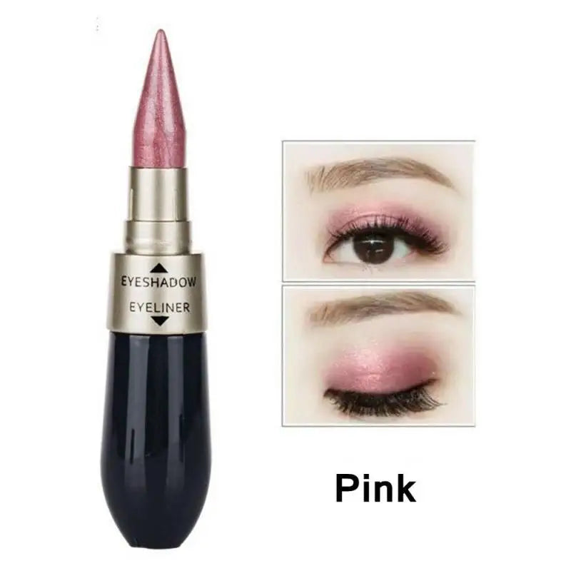 Double-end Eyeshadow Black Eyeliner Pencil Waterproof 6 Colors