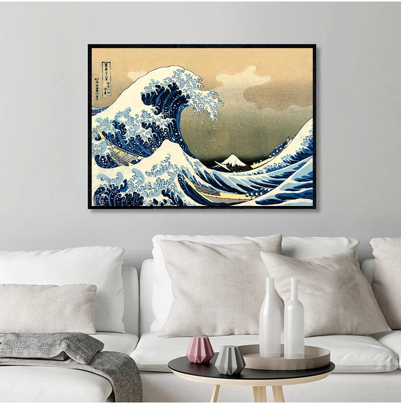 The Great Wave of Kanagawa Ukiyoe Japanese Art Canvas Print