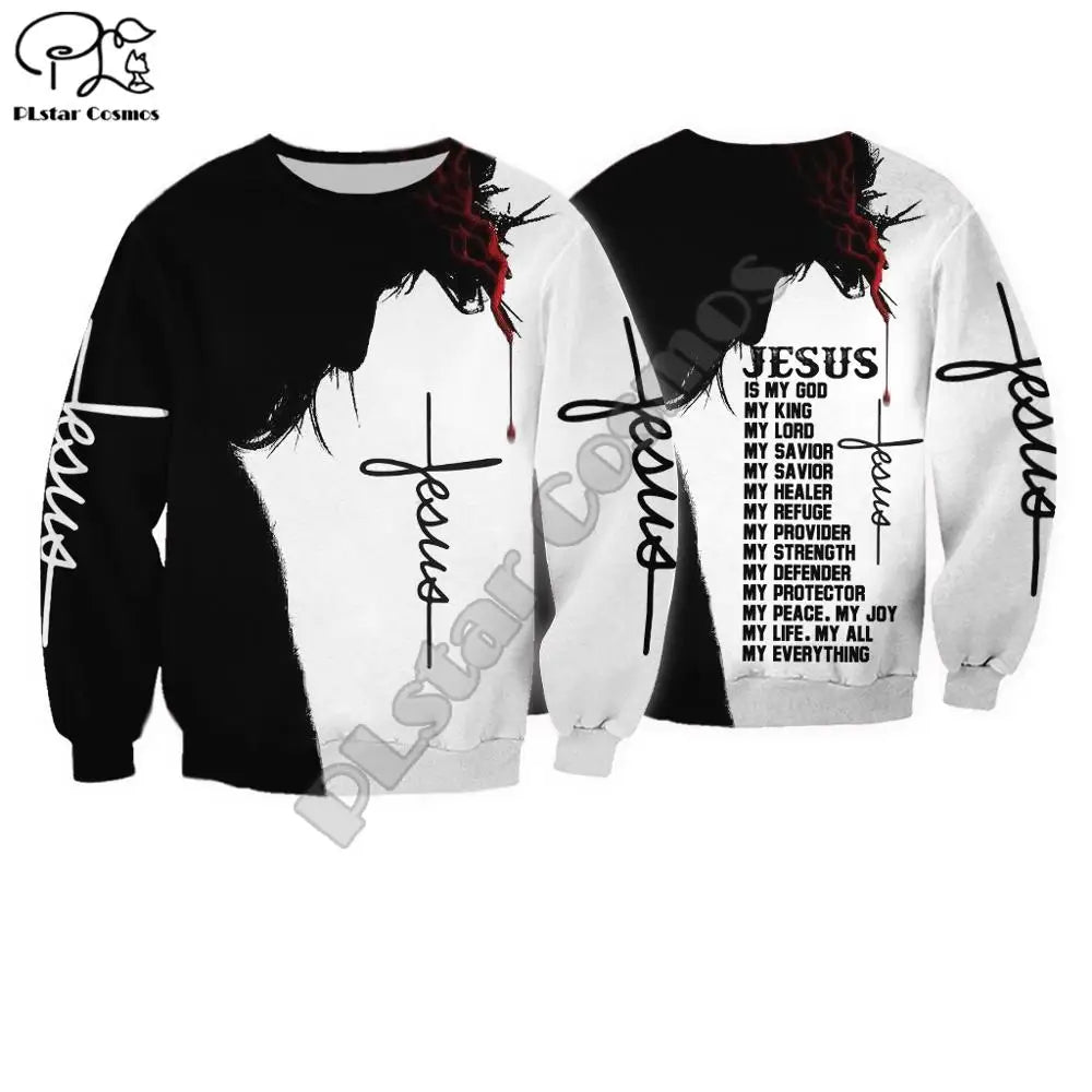 Cosmos Christian Retro Streetwear Hoodies Fashion Hoodies