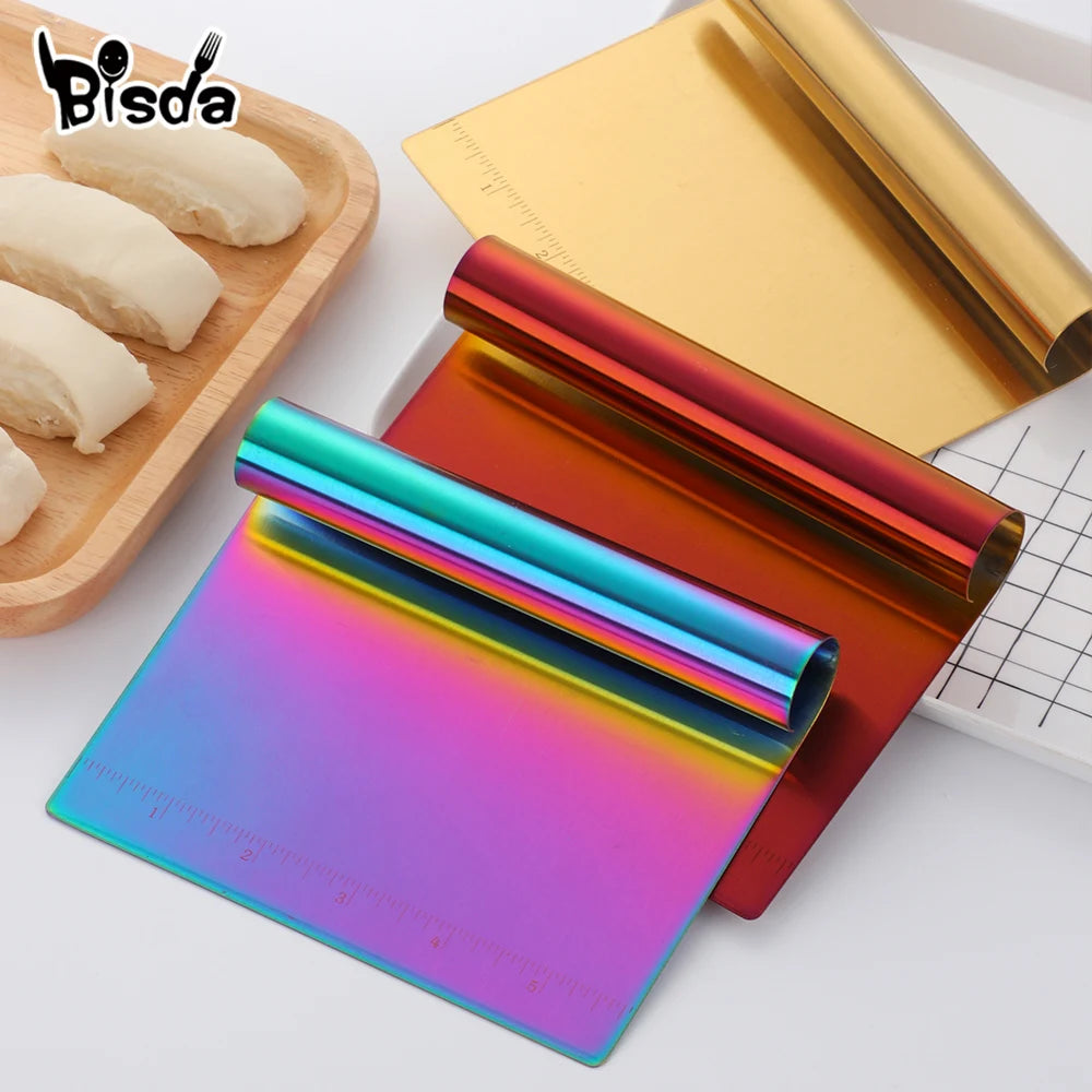 1/2Pcs Bread Scraper Stainless Steel