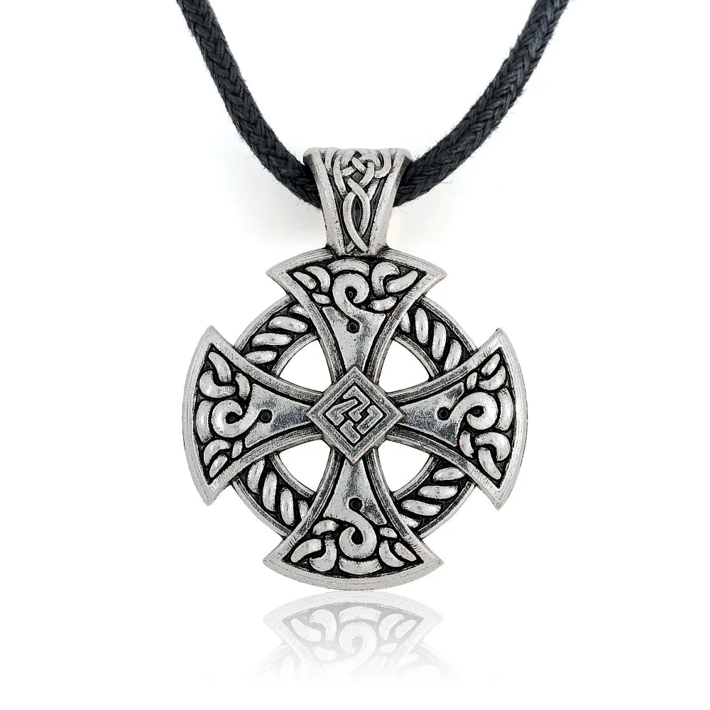 Cross Celtic/Viking Style Pendant Christian Necklace