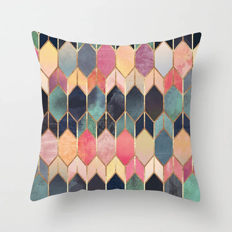 Colorful Geometry Pattern  Pillow Covers