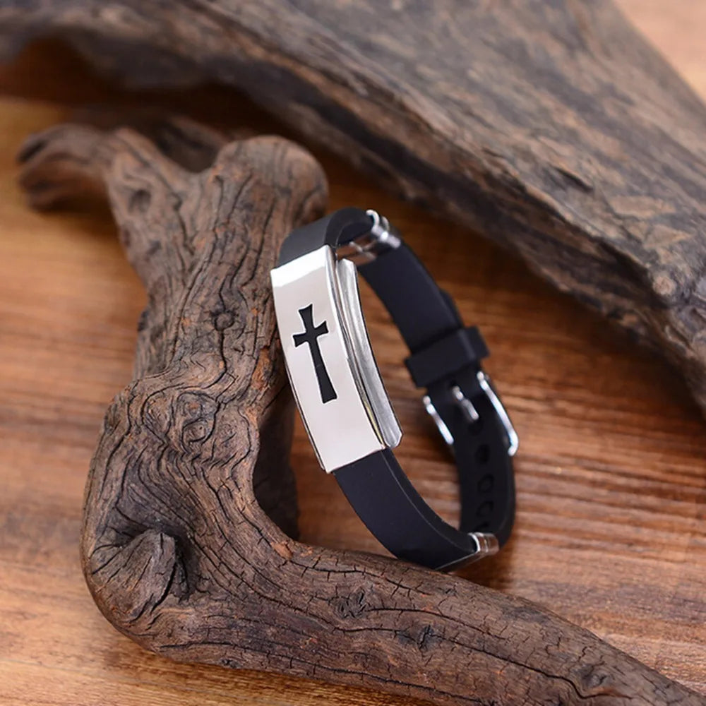 Silicone Christian Bracelet