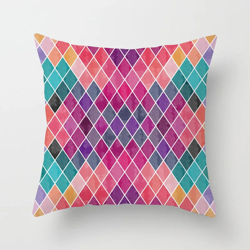 Colorful Geometry Pattern  Pillow Covers