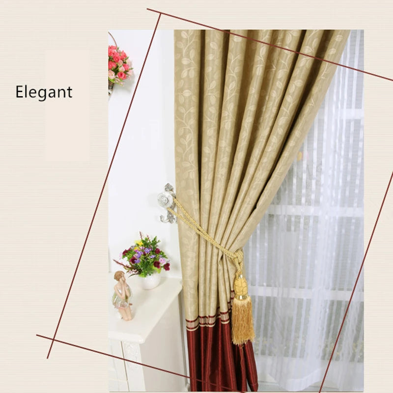 Modern Burgundy Blackout Curtains