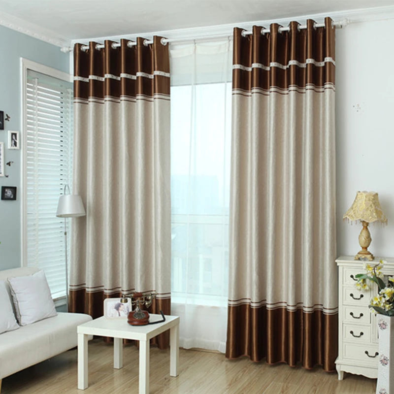 Modern Burgundy Blackout Curtains