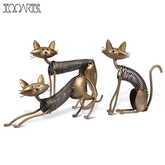 Cat  Metal Figurine