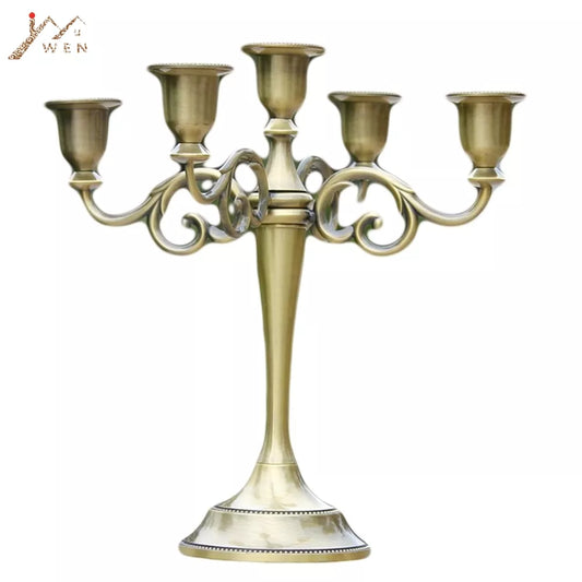 Silver/Gold/Bronze/Black Metal Candelabra