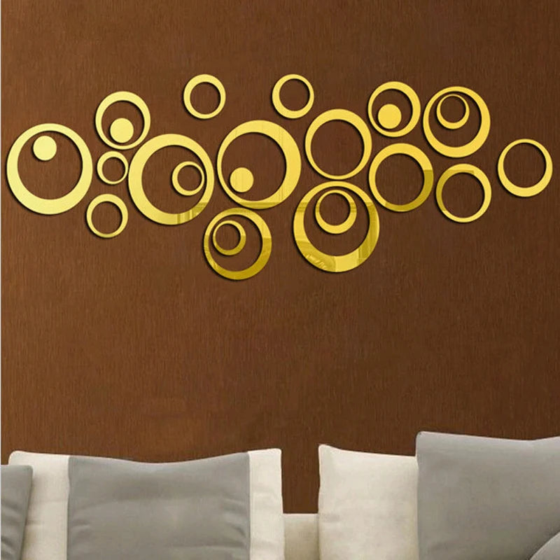 Quartz Wall Clock Wall DIY Acrylic Mirror Stickers