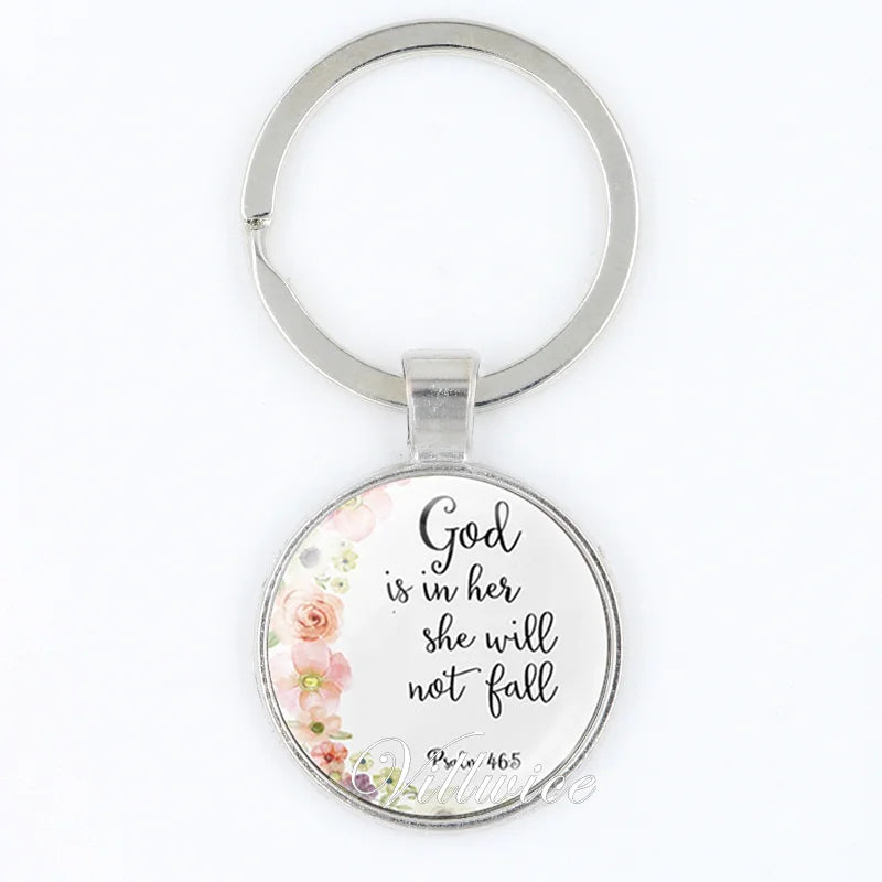 It is well with My Soul Christian Key Chain Quote