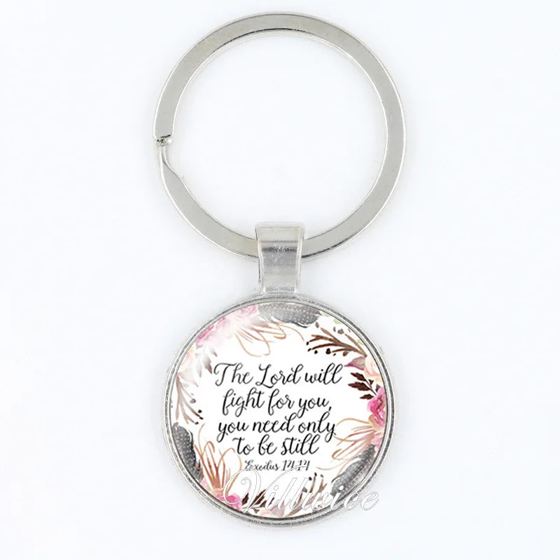 It is well with My Soul Christian Key Chain Quote