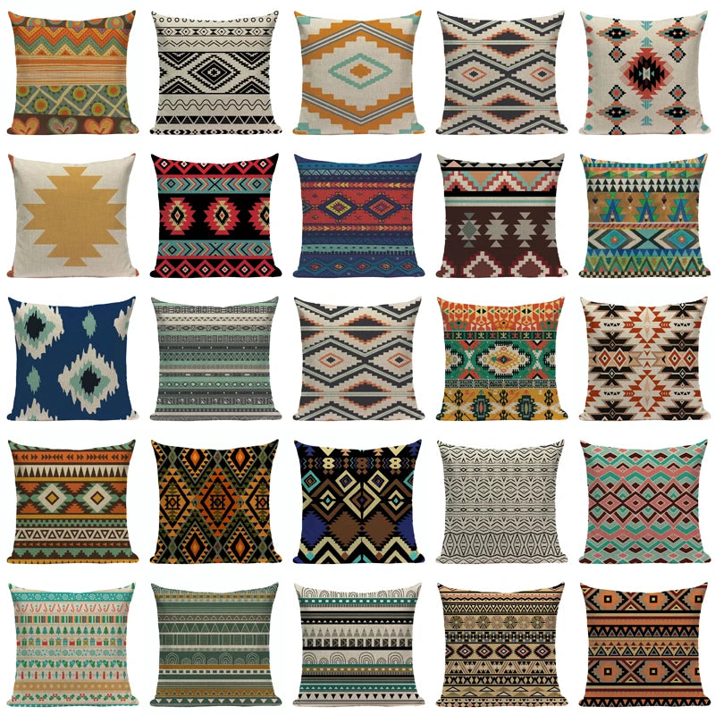 Boho Pillow Cover 18x18in