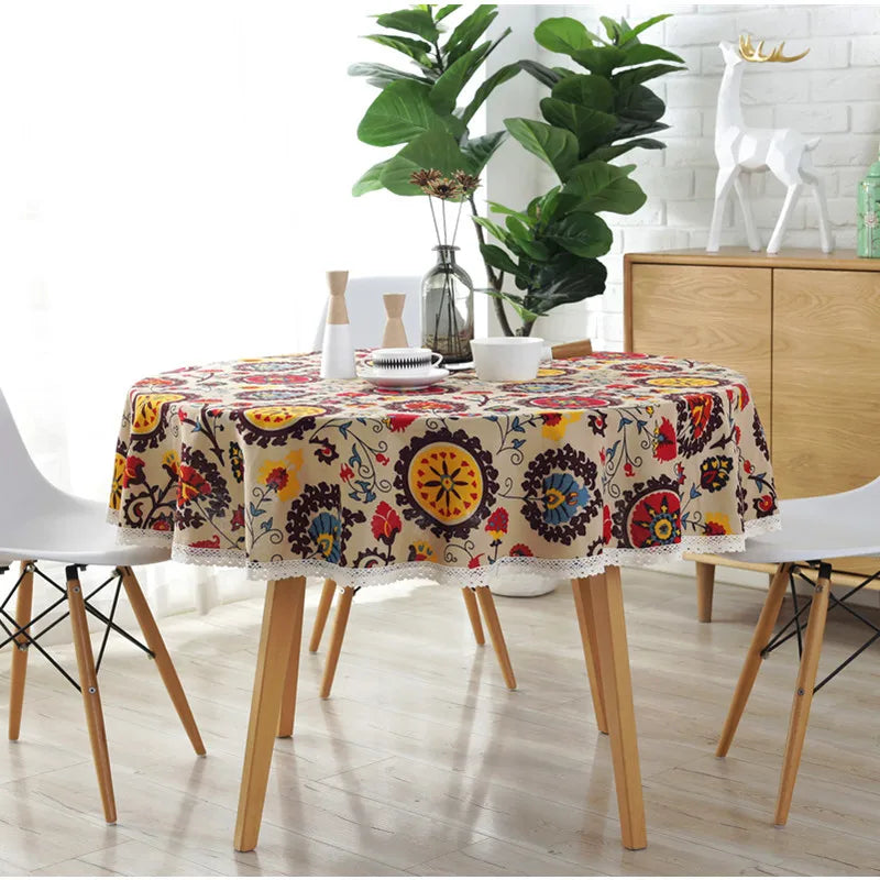 Bohemian lace tablecloth