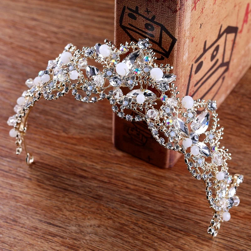 Baroque Luxury Crystal Tiara