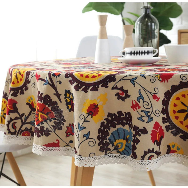 Bohemian lace tablecloth